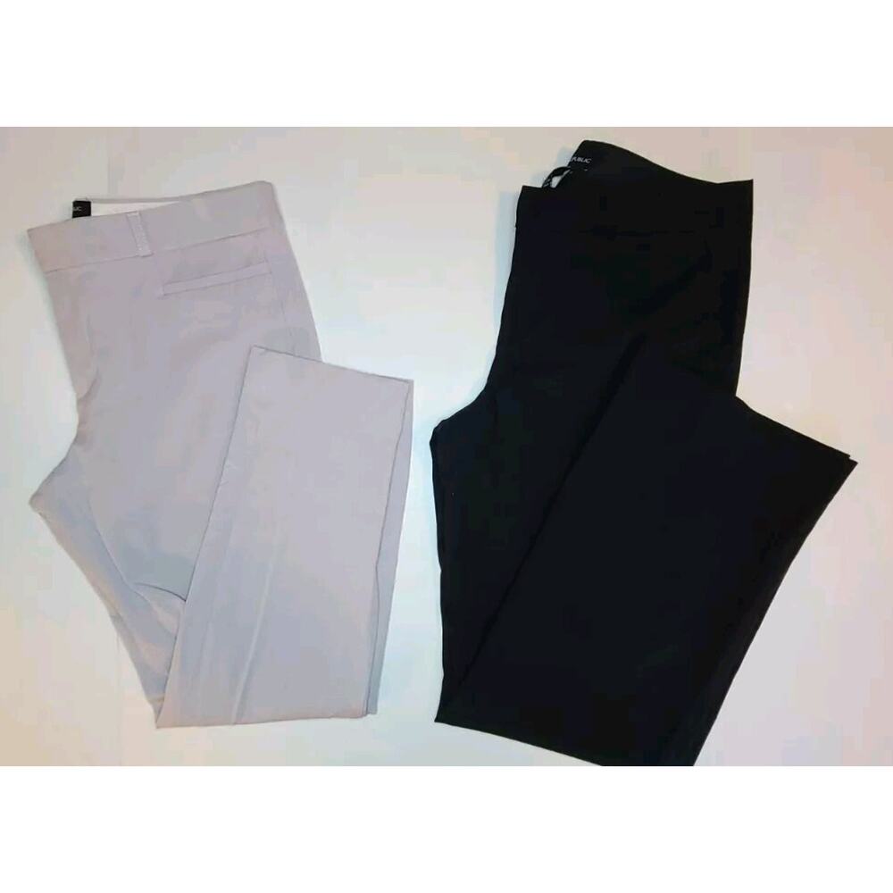 Lot of 2 Banana Republic Dress Pant Women Size 10S Straight/Wide Leg 32×26 32×29
